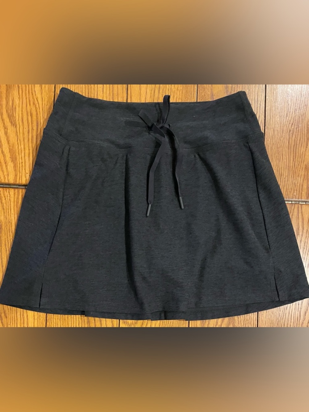 Beyond Yoga SpaceDye Go Pocket Skirt, medium, black, liner with pocket